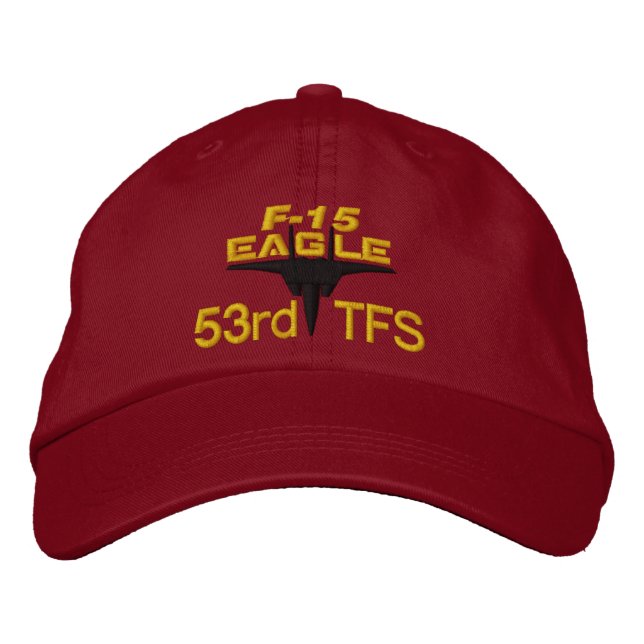 F-15 High Tech Eagle Golf Hat Bestickte Kappe (Vorderseite)