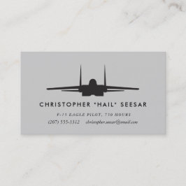 F-15 mächtiger Eagle Pilot Visitenkarte