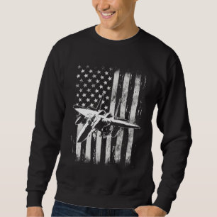 F 15 Striking Eagle Militärjäger Flugzeug Amer Sweatshirt