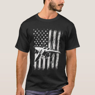 F 15 Striking Eagle Militärjäger Flugzeug Amer T-Shirt