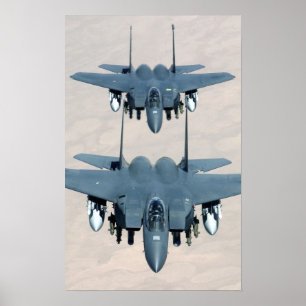 F-15E Strike Eagle Aircraft Poster