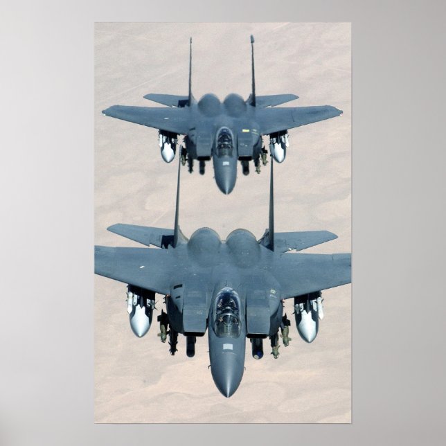 F-15E Strike Eagle Aircraft Poster (Vorne)