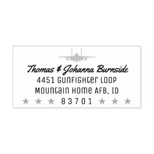 F-15E Strike Eagle Rücksendeadresse Briefmarke mit Gummistempel