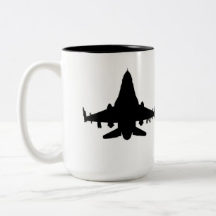 F-16 durch Airogue Zweifarbige Tasse
