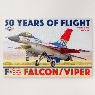 F-16 FALCON/VIPER - 50 JAHRE! (20 x 30 INCH) Puzzle