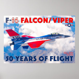 F-16 FALCON/VIPER - 50 JAHRE! POSTER