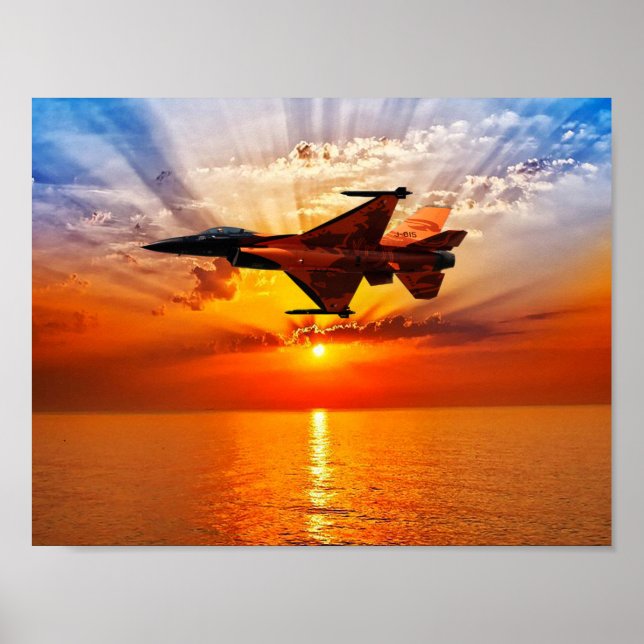 F-16 Falken bekämpfen Poster (Vorne)