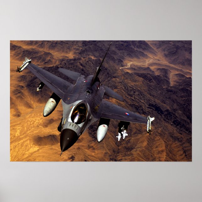 F-16 Falken bekämpfen Poster (Vorne)