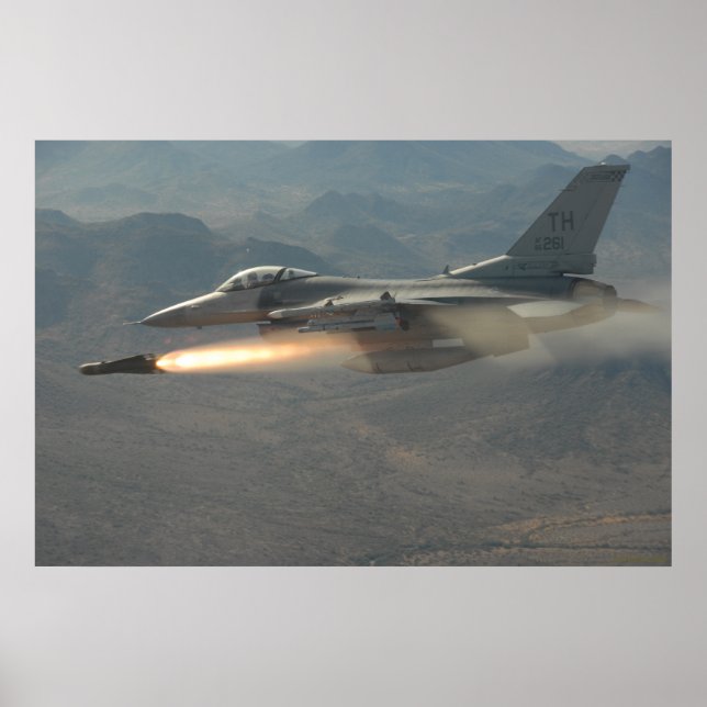 F-16 Falken bekämpfen Poster (Vorne)