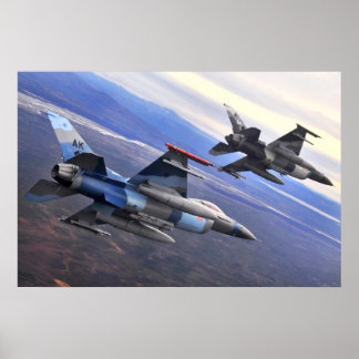 F-16 Falken bekämpfen Poster