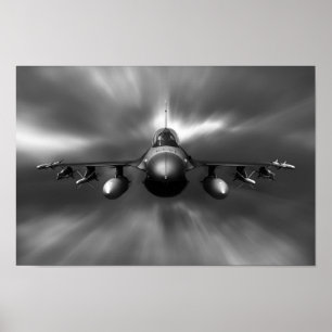 F-16 Falken bekämpfen Poster