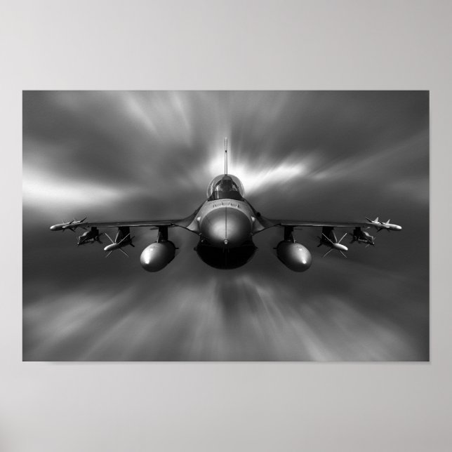 F-16 Falken bekämpfen Poster (Vorne)