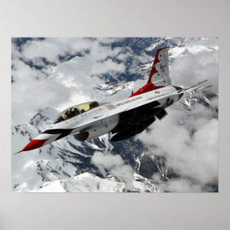 F-16 Falken-Thunderbird Poster
