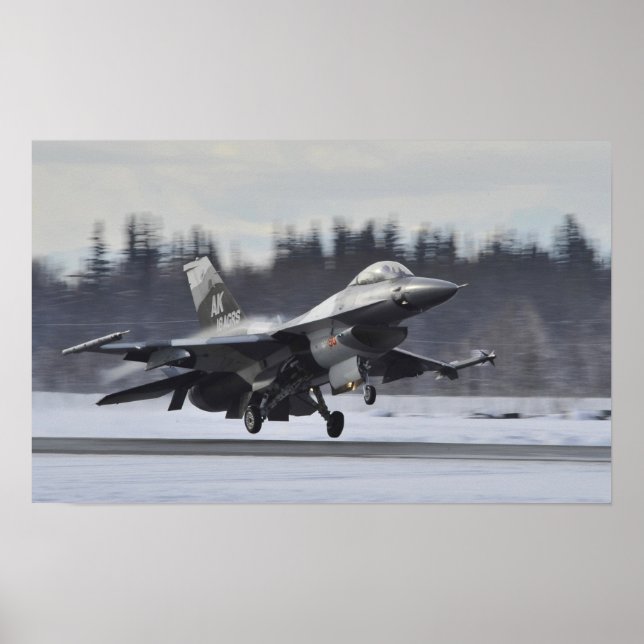 F-16 Falkenflugzeuge Poster (Vorne)