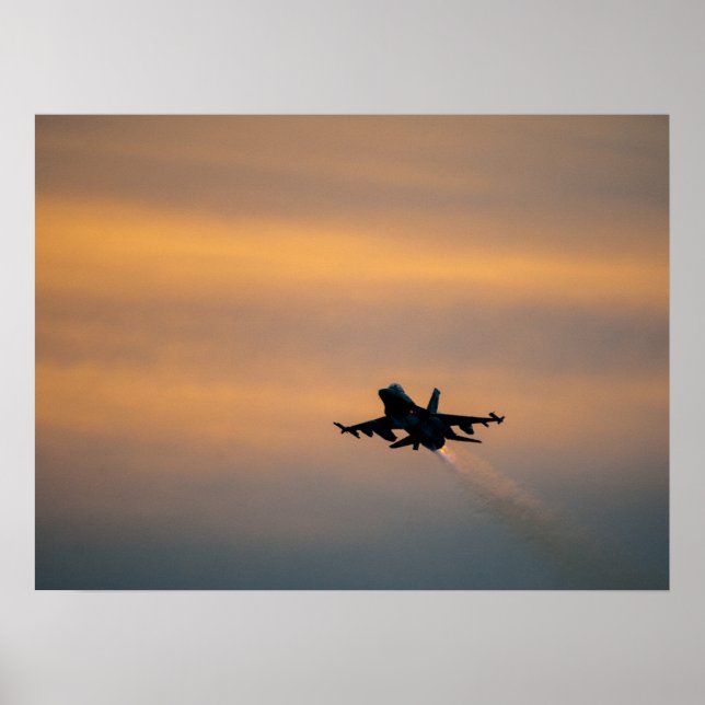 F-16 Falkenflugzeuge Poster (Vorne)