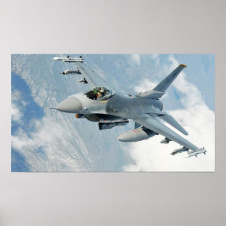 F-16 Falkenflugzeuge Poster