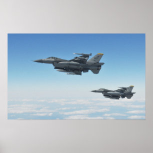 F-16 Falkenflugzeuge Poster