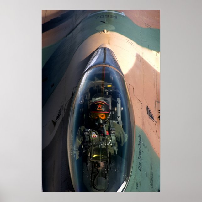 F-16 Falkenflugzeuge Poster (Vorne)