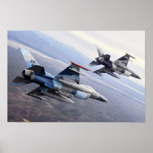 F-16 Falkenflugzeuge Poster