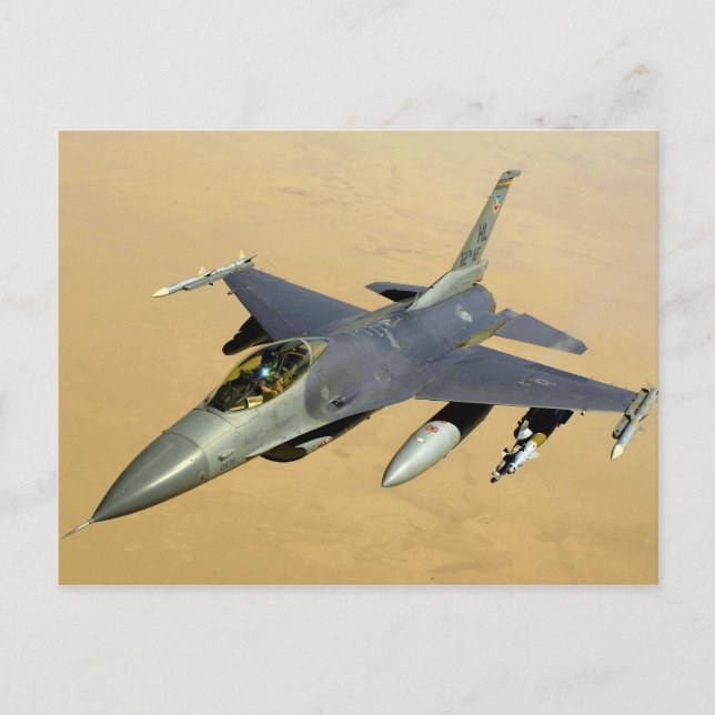 F-16 Fighting Falcon Block 40 Postkarte (Vorderseite)