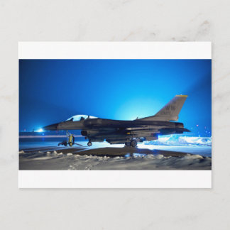 f-16 Kampfjet Postkarte