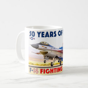F-16 KÄMPFUNG FALCON - 50 JAHRE! KAFFEETASSE