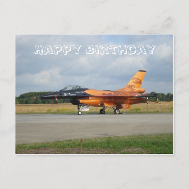 F-16-Karte Postkarte (Vorderseite)