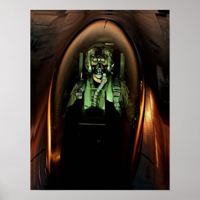 F-16 Pilotposter Poster (Vorne)