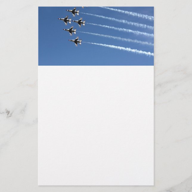 F-16 Thunderbird Delta Formation Briefpapier (Vorderseite)