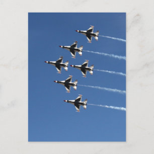 F-16 Thunderbird Delta Formation Postkarte
