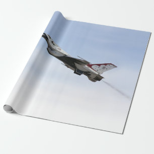 F-16 Thunderbird im Flug Geschenkpapier