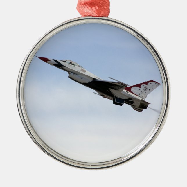 F-16 Thunderbird im Flug Keramikornament (Vorne)