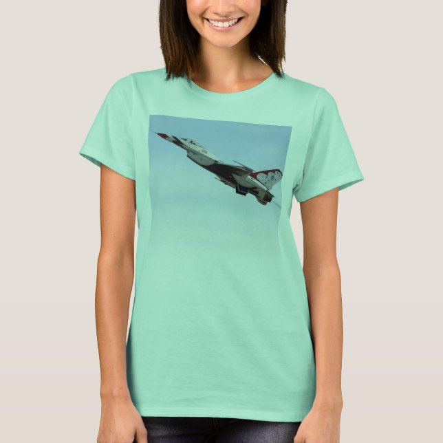 F-16 Thunderbird im Flug T-Shirt (Vorderseite)