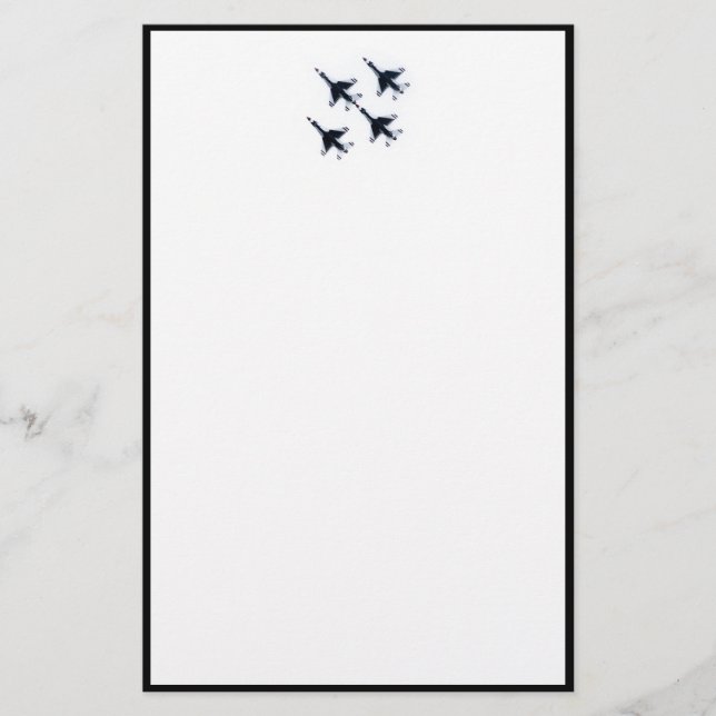 F-16 Thunderbirds - Vier in Formation Briefpapier (Vorderseite)