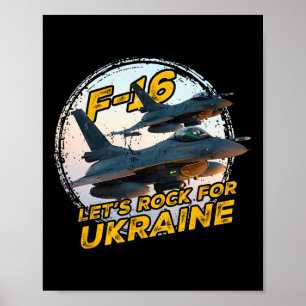 F-16 Ukraine Poster