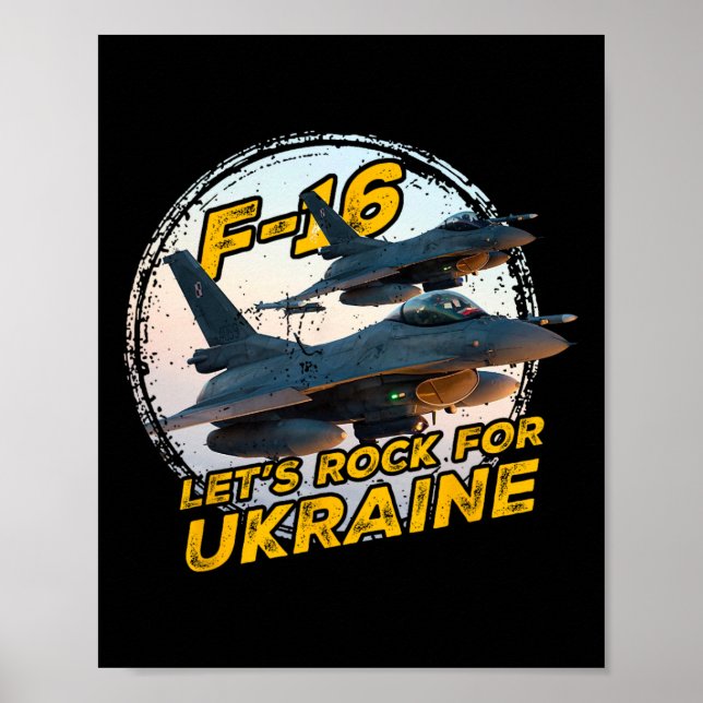 F-16 Ukraine Poster (Vorne)