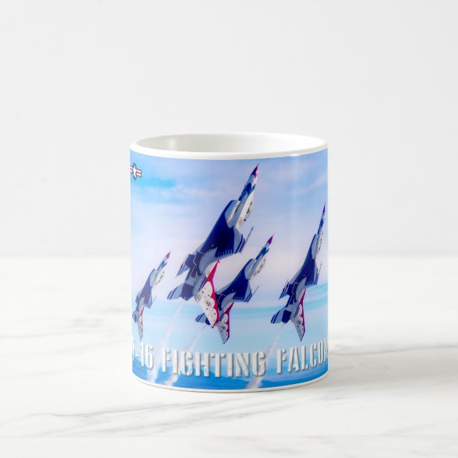 F-16C-KAMPFFAKTOR KAFFEETASSE (Mittel)