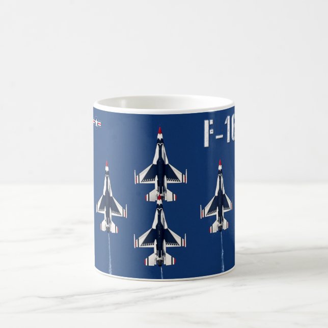 F-16C-KAMPFFAKTOR KAFFEETASSE (Mittel)