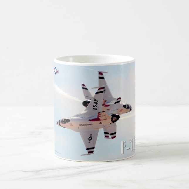 F-16C-KAMPFFAKTOR KAFFEETASSE (Mittel)