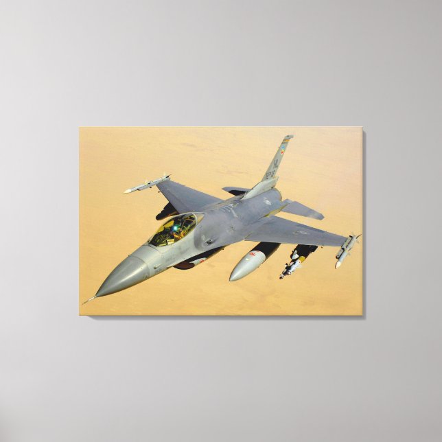 F-16C-KAMPFFALCON 24x36 Leinwanddruck (Vorderseite)