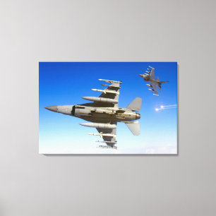 F-16C-KAMPFFALCON 24x36 Leinwanddruck