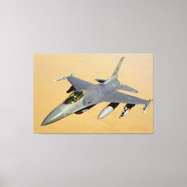 F-16C-KAMPFFALCON 40x60 Leinwanddruck (Vorderseite)