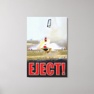 F-16C KÄMPFUNG FALCON - EJEKT! 24x36 Leinwanddruck