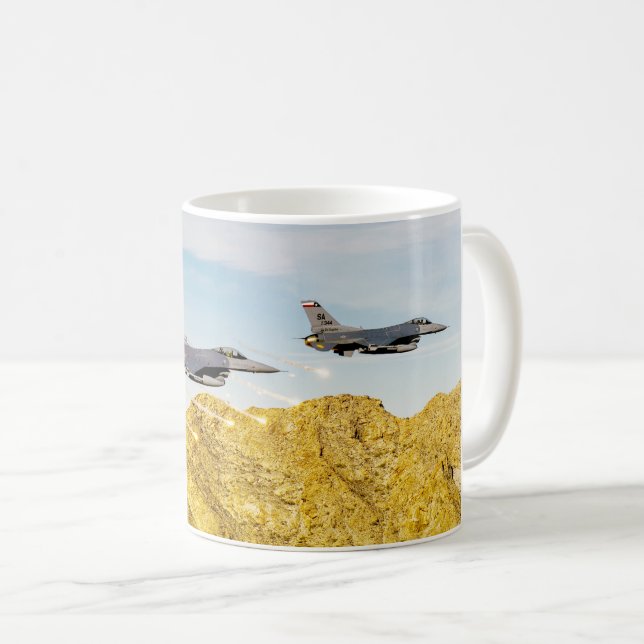 F-16C VIPER KAFFEETASSE (VorderseiteRechts)