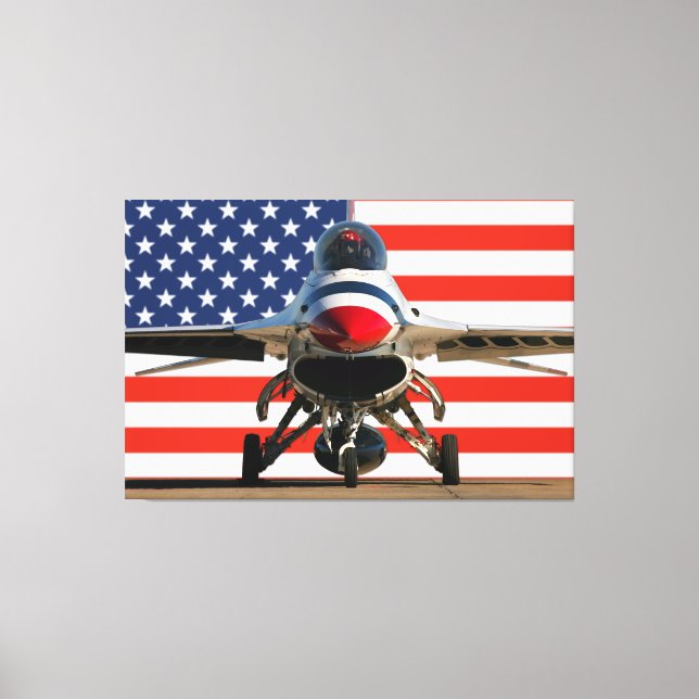 F-16D-KAMPFFALCON 40x60 Leinwanddruck (Vorderseite)