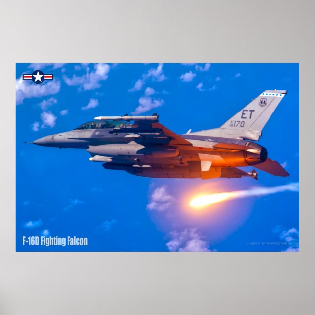 F-16D-KAMPFFALCON POSTER (Vorne)