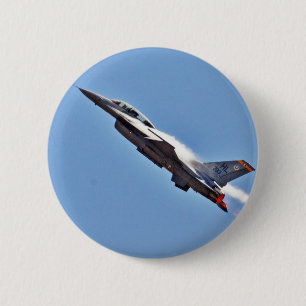 F 16s Jets Kampfflugzeuge Flugzeuge Button
