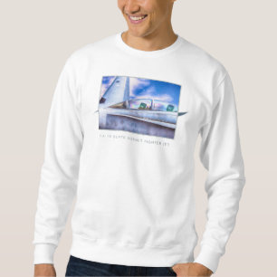 F-18-HORNET-KAMPFJET einfach Sweatshirt