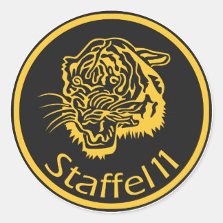 F-18 Hornet Staffel 11 Tiger Runder Aufkleber