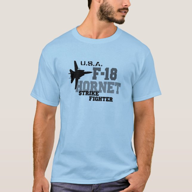 F-18 Hornet - Strike Fighter T-Shirt (Vorderseite)